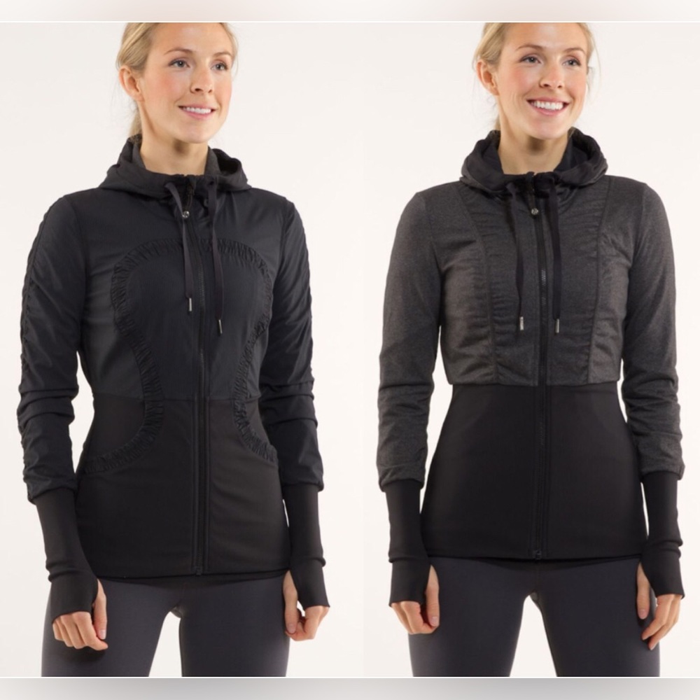 Lululemon Dance Studio Jacket Reversible
Black / Heathered Black Like New